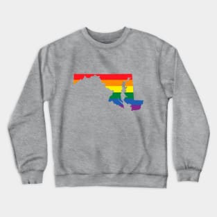 Maryland state LGBT Pride Crewneck Sweatshirt